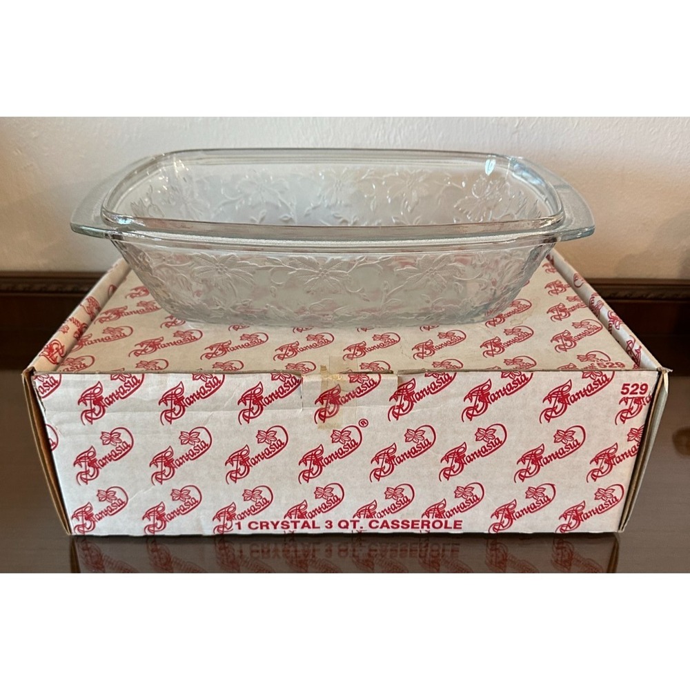 Vintage Princess House Fantasia 3-Qt Covered Casserole Dish #529 NO LID